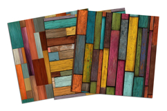 Colorful Wood Plank Seamless Pattern and Digital Paper Product Image 4