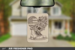 Retro Veteran’s Day Air Freshener Sublimation PNG Product Image 1