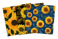 Sunflower Seamless Pattern and Digital Paper Design Product Image 4