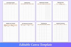 Editable Pet Care Planner Canva KDP Product Image 4