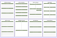 Self Care Journal | Mind &amp; Wellness Canva Kdp Product Image 4