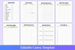 Editable 2024 Seed Starting Planner Canva Template Product Image 4