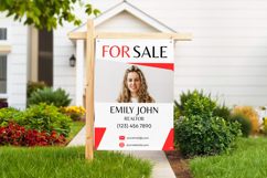 Real Estate Yard Sign Template, Editable Canva Realtor Sign Product Image 4