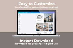 Open House Flyer Template, Editable Canva Real Estate Flyer Product Image 4