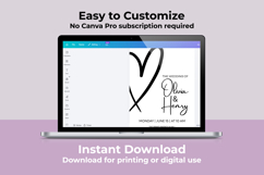 Minimalist Wedding Invitation Canva Template Product Image 4