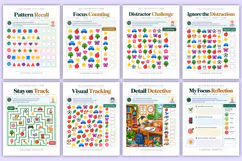 Focus Training Activity Book | Focus, Attention, Memory Product Image 4
