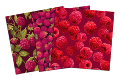 Red Raspberry Seamless Pattern and Digital Paper Design Product Image 4
