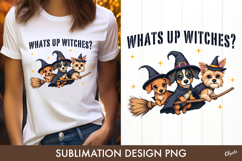 Halloween Dog Sublimation PNG. Witch Dog PNG Product Image 1