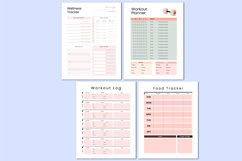 2026 Meal &amp; Fitness Workbook Canva templates Product Image 4