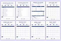 2027 Productivity Planner | Printable PDF Workbook Product Image 4