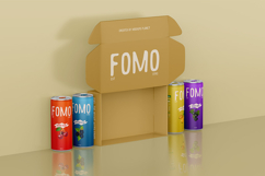 Soda Can with Box Packaging Mockups Product Image 5