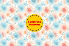 Pastel Flowers Seamless Pattern and Digital Paper. Product Image 4