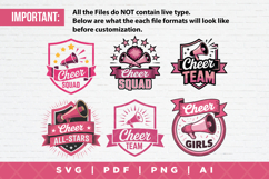 12 Cheerleader SVG Clipart Bundle Product Image 2