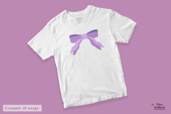 Cute Ribbon Bows Illustration. Coquette Girly Vector Clipart Product Image 4
