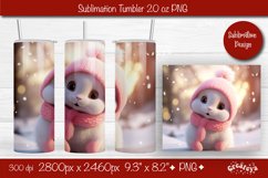 Christmas Tumbler wrap Baby Animals Tumbler png 20 Oz Product Image 1