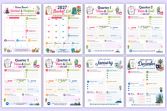 2027 Vision Board Planner | Goal Setting &amp; Dream Life Product Image 4