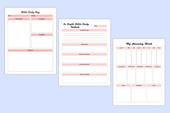 2026-2027 Bible &amp; Devotional Planner Canva templates Product Image 4