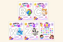 ABC Coloring & Learning Book Kdp interiors Product Image 4