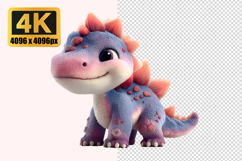 Cute Baby Dinosaur Transparent PNG Product Image 1