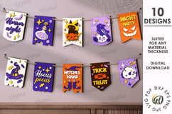 Halloween Flags Bundle LaserCut. Halloween Decor SVG Product Image 1
