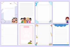 Mega Kids Writing Notebook Paper Bundle Canva Templates Product Image 5