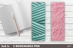 Faux Yarn Bookmark PNG. Knitting Bookmark Sublimation Product Image 1