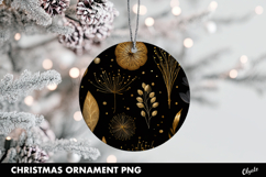 Christmas Black Ornament PNG Product Image 1