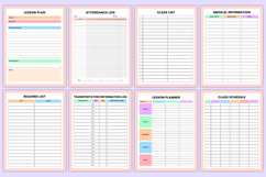 2026 Teacher Lesson Organizer Canva Kdp Templates Product Image 5