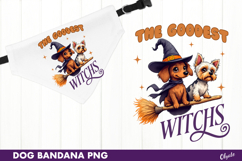 Bandana Dog Sublimation PNG. Funny Halloween Dog Quote Product Image 1