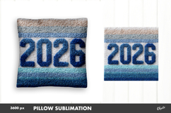 2026 Latch Hook Yarn Sublimation. Pillow Case PNG Product Image 1