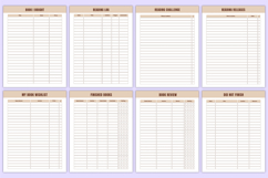 2026 Reading Journal Bundle Canva Templates Product Image 4