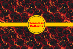 Volcano Lava Texture Seamless Pattern and Digital Paper Product Image 5