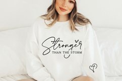 You Are Stronger Than The Storm SVG PNG, Boho Self Care Product Image 2