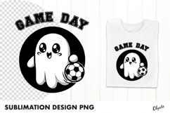 Sports Ghost Sublimation. Halloween Sublimation PNG Product Image 1