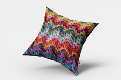 Colorful Granny Crochet Chevron Seamless Pattern Product Image 5