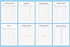 Editable 2024 Shopify Store Planner Canva Interior Product Image 5