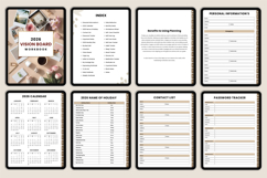 2026 Digital Vision Board Workbook Canva Template Product Image 5