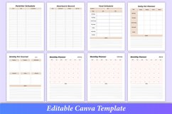 Editable Pet Care Planner Canva KDP Product Image 5