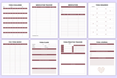 2026 Mind &amp; Body Yoga Journal Canva Templates Product Image 5