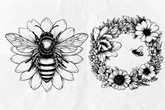 Honeycomb Bee SVG Bundle for Laser Product Image 5