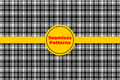 Black and White Tweed Plaid Seamless Pattern Product Image 5