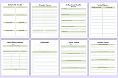 Therapy &amp; Self Care Workbook | Self Care &amp; Healing Canva Kdp Product Image 5