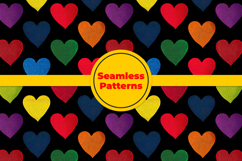 Heart Pop Art Seamless Pattern and Digital Paper Product Image 5