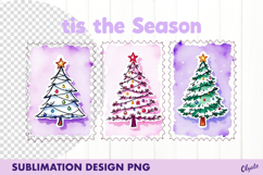 Tis the Season. Lilac Christmas Sublimation PNG Product Image 1