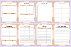 2026 Vision Board &amp; Goal Workbook Canva Templates Product Image 4