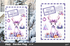 Merry Christmas, Garden Flag Sublimation PNG Product Image 1