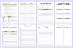 2026 Positive Mindset Journal Canva Template Product Image 5