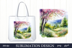 Watercolor Woodland Sublimation. Forest PNG Product Image 1