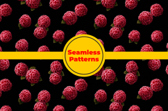 Red Raspberry Seamless Pattern and Digital Paper Design Product Image 5