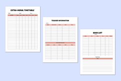 School Planner &amp; Study Organizer Canva templates Product Image 5